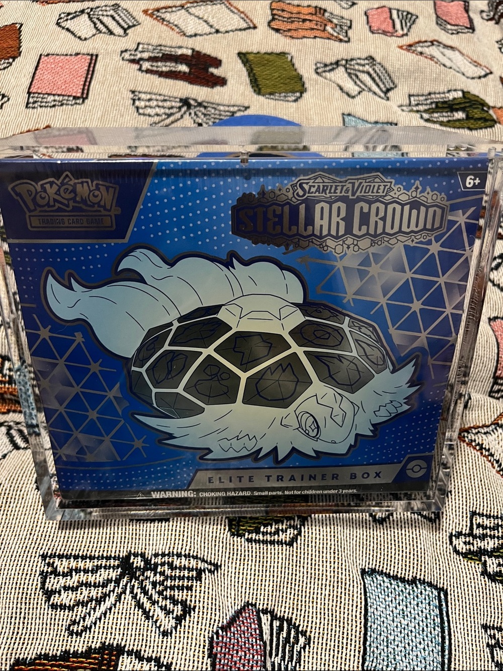 Pokemon Stellar Crown Elite Trainer Box - Blue, White, Black